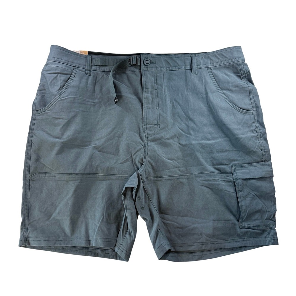 PrAna Mens Standard Fit Cargo Shorts Grey Outdoor Size 42x8 NEW
